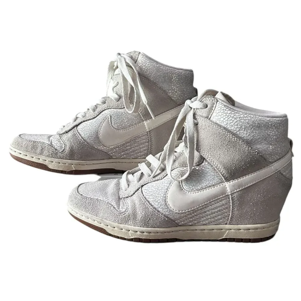 Nike Dunk Sky Hi Premium Metallic Luster Gum Sneaker 8.5 585560-003